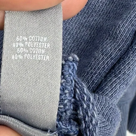 Aerie Blue Cropped Sweatshirt Size Small - Picture 6 of 7